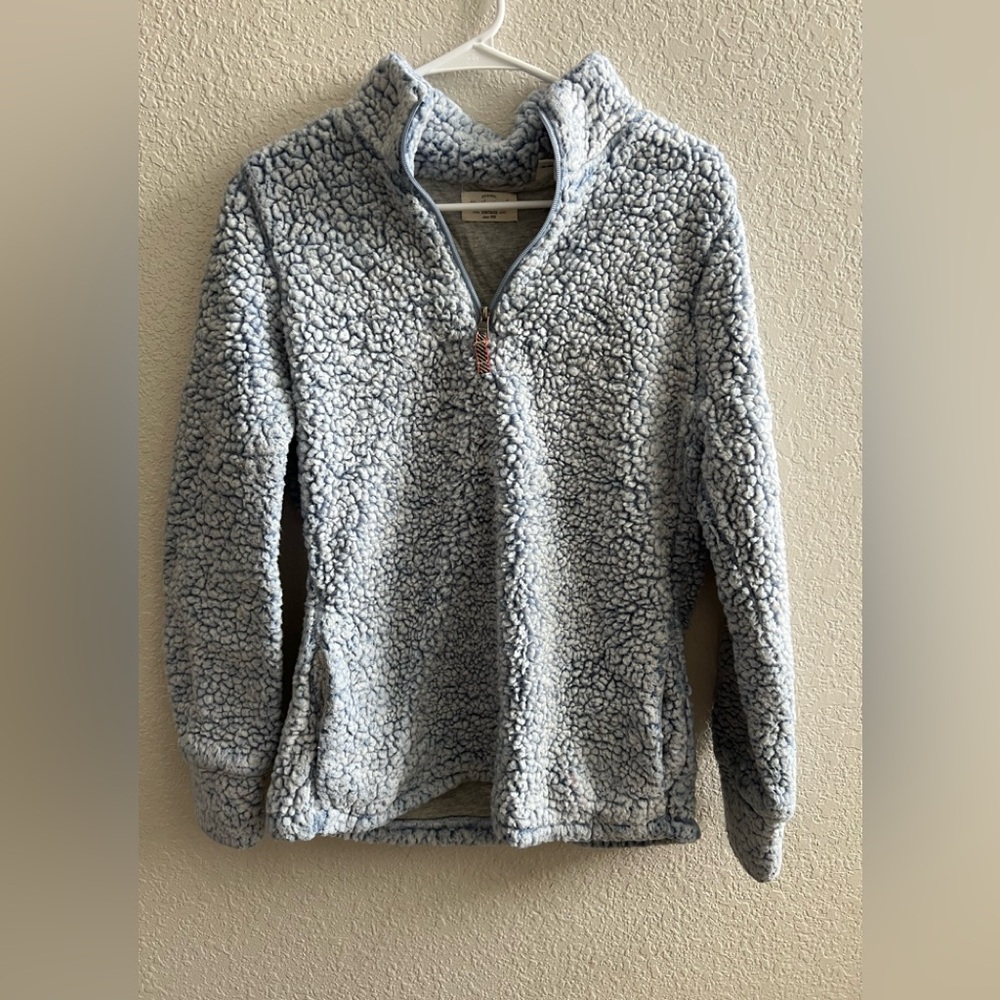 Original Vintage Sherpa Quarter Zip Sweater Size Medium